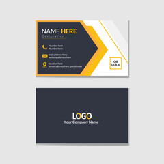 Modern and luxury business card design template. double sided business card design template.
