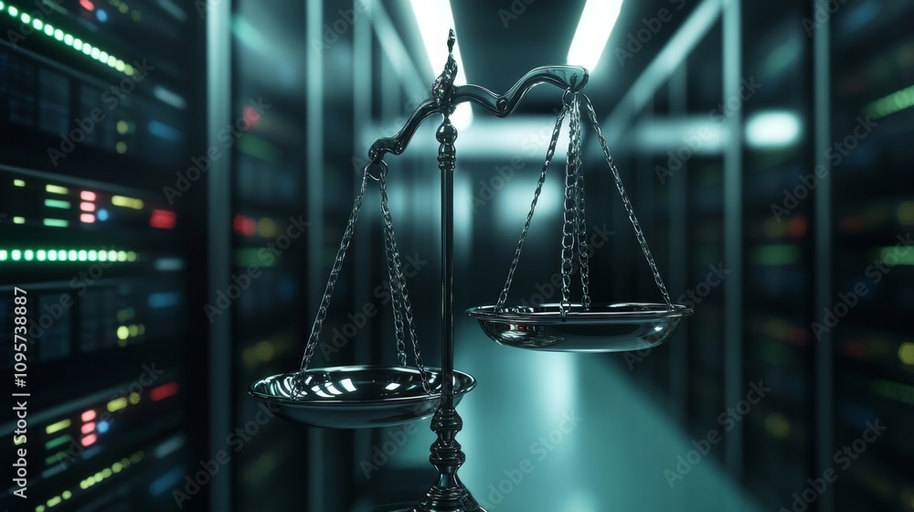 Poster balancing justice in the digital age exploring the intersection of law and technology in data center