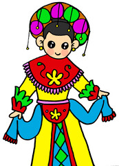 illustration of a person who has a good job for his family