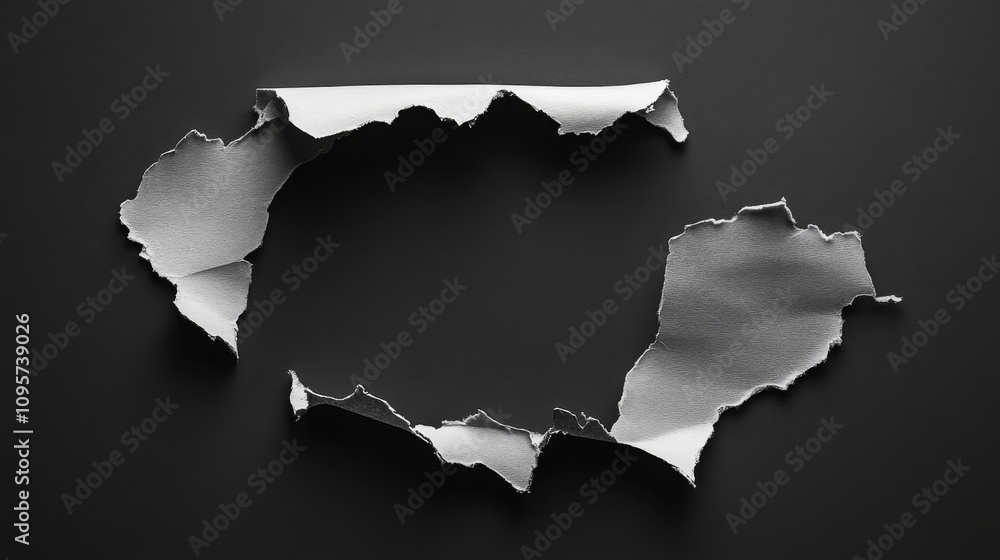 Poster creative design inspiration torn paper texture minimalist setting digital art abstract environment c