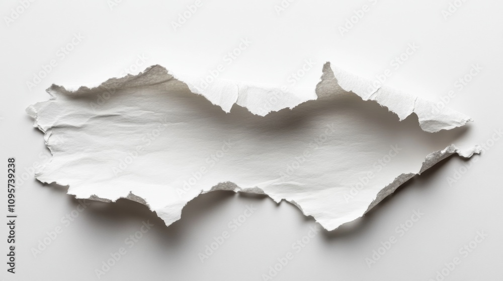 Aufkleber torn paper texture minimalist setting artistic detail neutral background close-up view creative conc