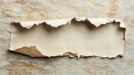 Torn paper artwork studio setting abstract design minimalist aesthetic close-up angle creative inspiration