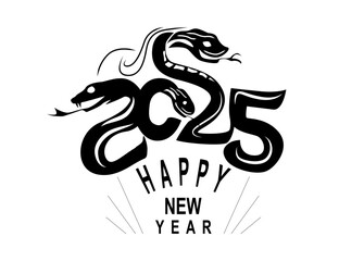 2025 Year of the Snake, Happy New Year 02
