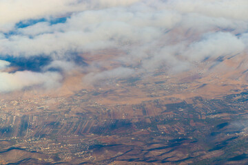 clouds over the mountains