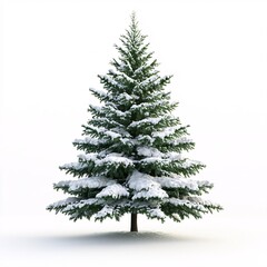 Fototapeta premium christmas tree isolated on white