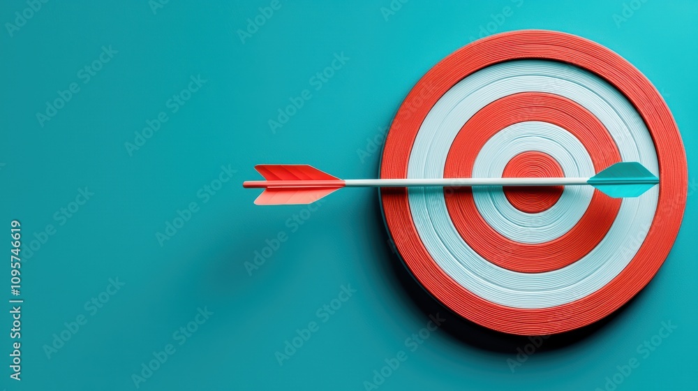 Poster a target with a single arrow slightly off center, representing the importance of learning from mista