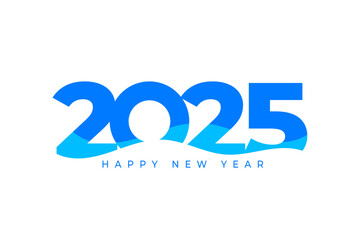 modern happy new year 2025 festive background