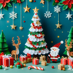 christmas tree with gifts