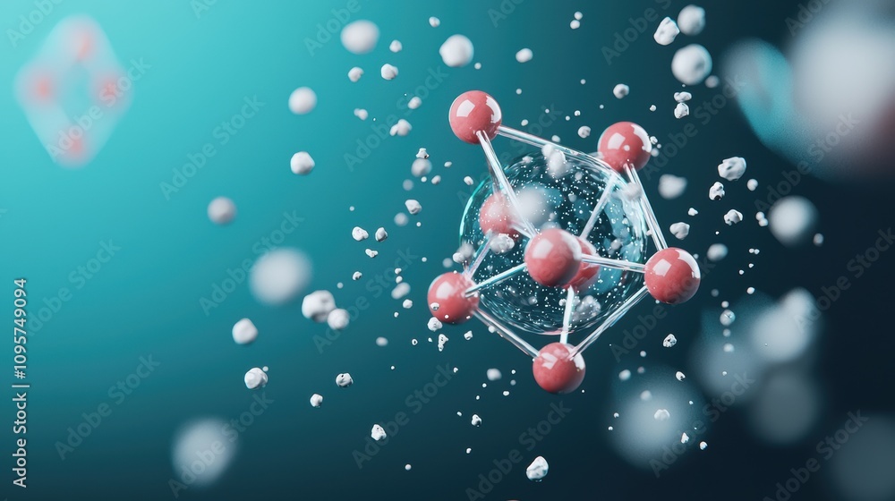 Poster a stylized representation of a specific element, with its atomic number, symbol, and electron config