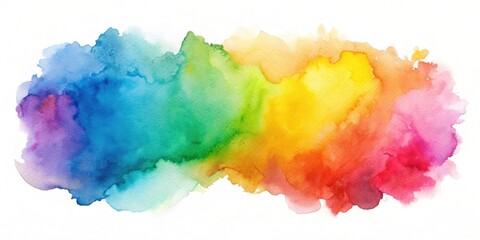 Abstract watercolor stain, white background, abstract, watercolor, stain, colorful, artistic, texture, backdrop, painted