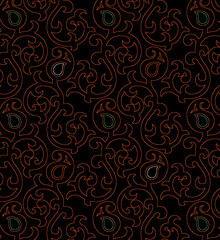 seamless tiny flowers and leaf colorful pattern. fabric print.