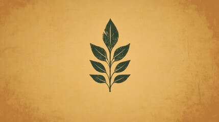 Organic food brand logo, rustic, earthy colors, natural shapes