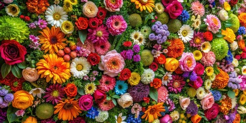 Vibrant and colorful floral wall art perfect for adding a touch of nature to any space, floral, wall art, vibrant