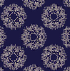 Obraz premium seamless tiny flowers and leaf colorful pattern. fabric print.