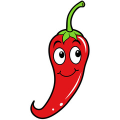  food cartoon object red chili pepper