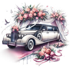 wedding car decoration