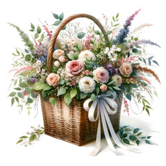 basket of flowers