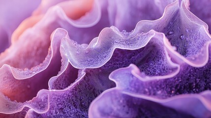 A mesmerizing close-up of a purple rose, capturing the intricate texture and vibrant color of its petals