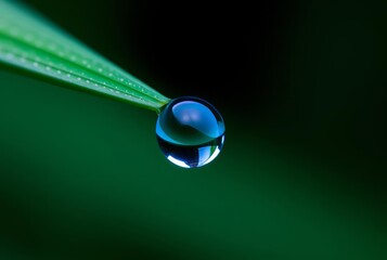 Blue Droplet A droplet with a blue color