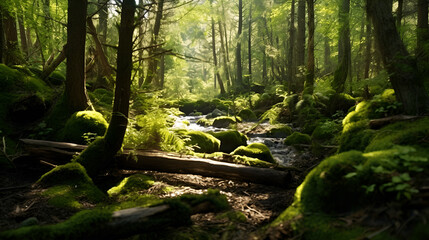 Fototapeta premium forest in the morning