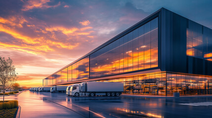 綺麗で最先端の物流倉庫