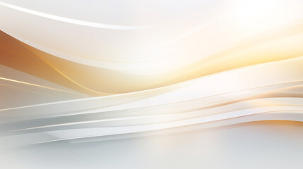 Abstract white and gray background with gorgeous golden line decoration. abstract background with wavy golden lines