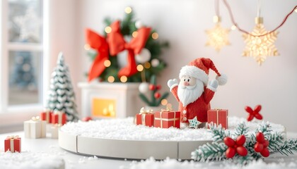 Fototapeta premium Cute christmas tree decoration