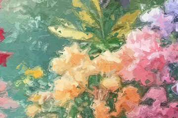 Oil paintings and various flowers, marine creatures, cats, dogs, chrysanthemums are beautiful