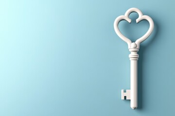 Answer symbolized as a single key icon unlocking a minimalistic lock outline