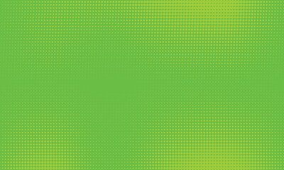 green halftone pattern. Retro comic gradient background. Bright orange pixelated dotted texture overlay. Cartoon pop art faded gradient pattern