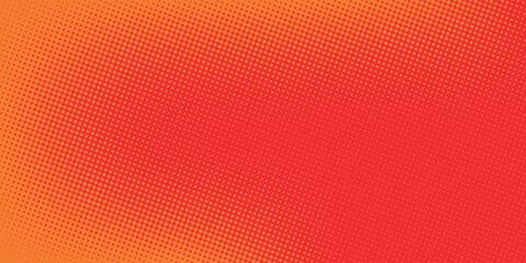 Dots halftone orange color pattern gradient texture with technology digital background. Dots pop art comics with summer background.vector ilustration