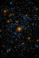 Fototapeta premium Cosmic Starfield Illustration: Celestial Wonders