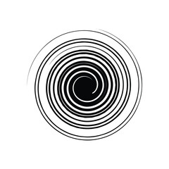 Abstract Spiral Optical Illusion Design