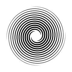 Abstract Spiral Optical Illusion Design