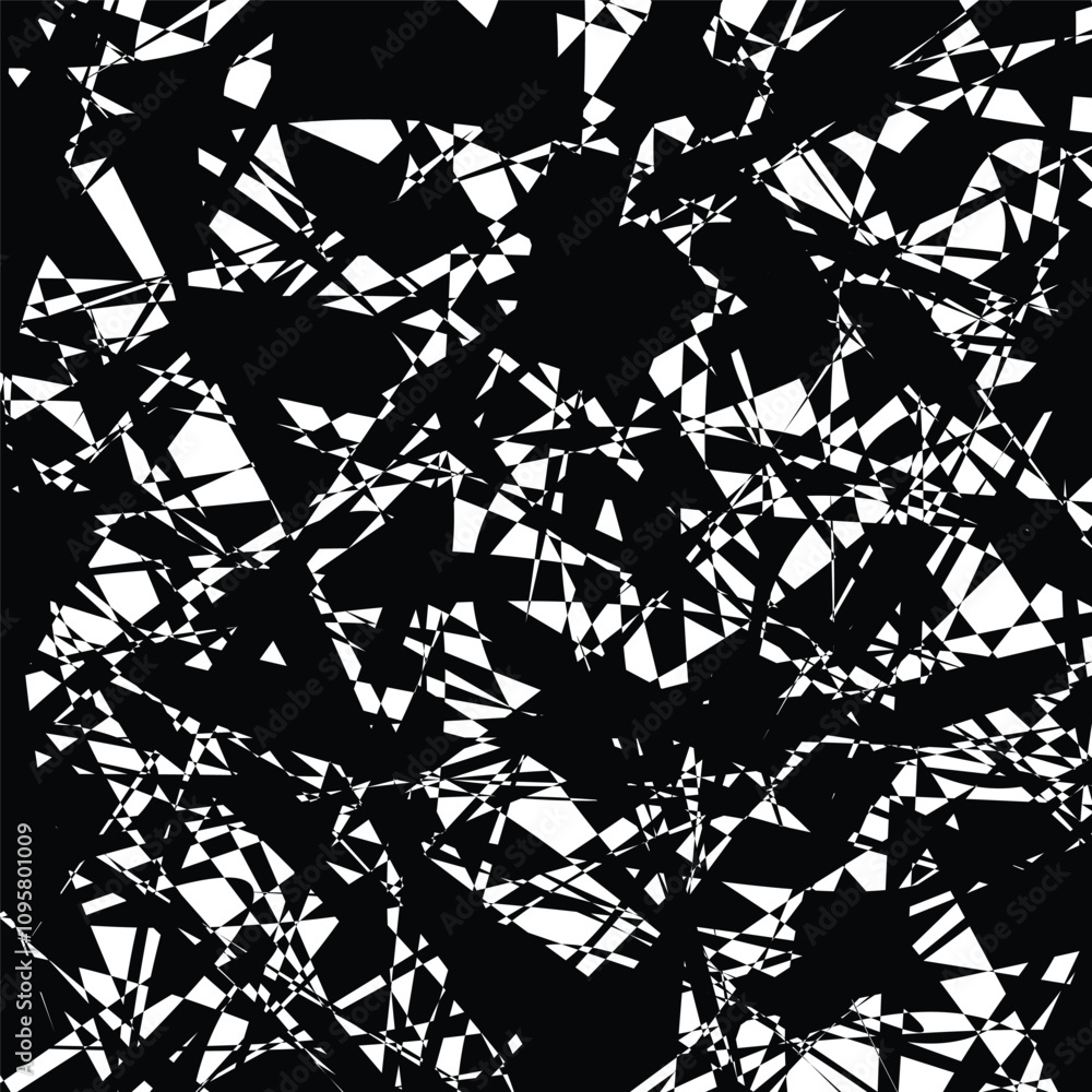 Aufkleber abstract geometric fragmentation pattern
