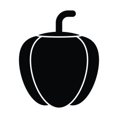 paprika fruit icon illustration design