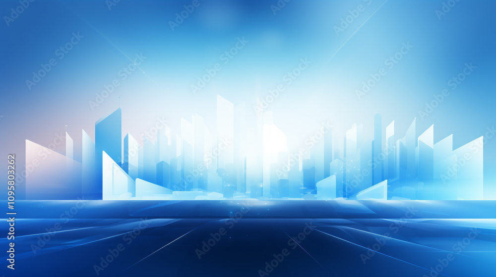 Poster abstract background with colorful gradient. abstract blue waves