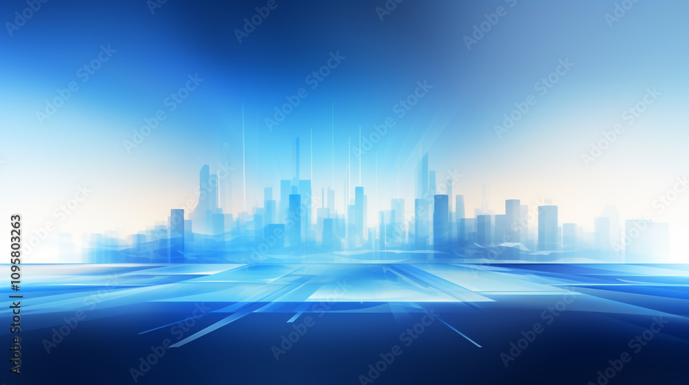 Poster abstract background with colorful gradient. abstract blue waves