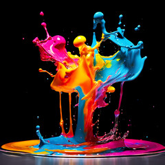 liquid color splash