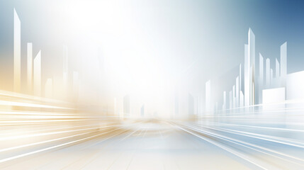 Sunset empty asphalt road and city skyline in Chongqing, Empty asphalt road and city skyline.