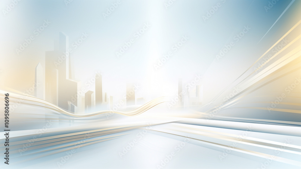 Poster gold gradient curving lines create a speed and motion city background with diagonal lines design. mo