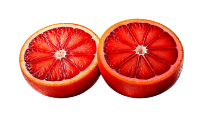 Red Orange Like a Blood on White Background