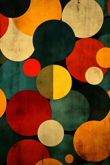 Abstract Geometric Circle Background Illustration