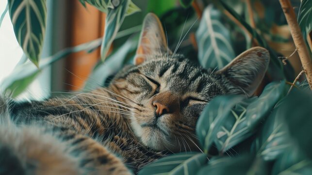 Safe Environment: Protect your cat by setting up a secure environment with safe windows, pet-safe plants, and hidden cords, reducing the risk of accidents.
