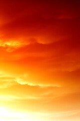 Obraz premium Fiery Sunset Sky Abstract Background Image