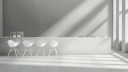 Professional Exhibition Space: Realistic Trade Show Furniture with a Customizable Booth
