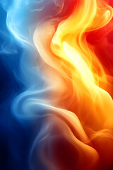 Fototapeta premium Abstract Fire and Ice Background Image