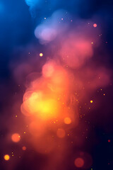 Fototapeta premium Abstract Background Image: Vivid Colors and Glowing Particles