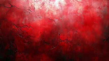 Stunning Abstract Artwork with Dynamic Red Textures and Depth