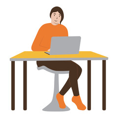 World Programmer Day People Illustration. Flat Vector Character.